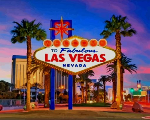las vegas paint by numbers