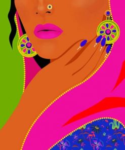 Indian Pop Art Paint by numbers