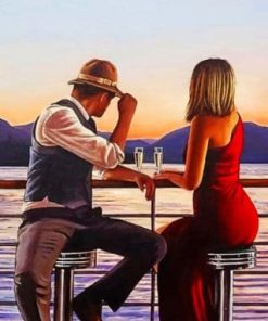 Lovers On A Date - Paint By Numbers