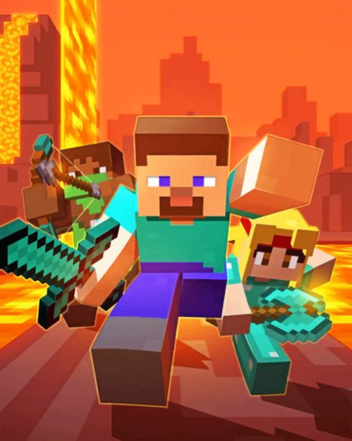Minecraft Game Paint by numbers