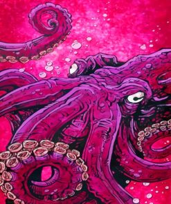 Pink Octopus - Paint By Numbers