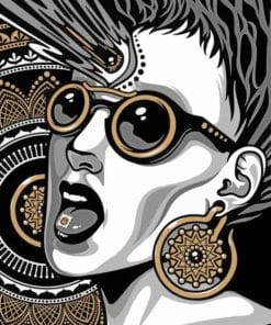 Psychedelic Woman - Paint By Number