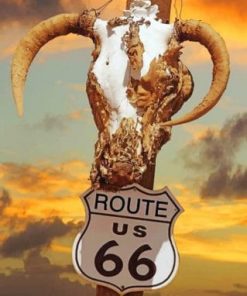 Route Road 66 Trip - Paint By Numbers