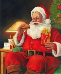 Santa Claus Eating – Paint By Numbers