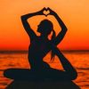 Yoga Girl Silhouette – Paint By Number