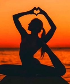 Yoga Girl Silhouette – Paint By Number