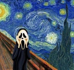 Starry Night Halloween – Paint By Numbers