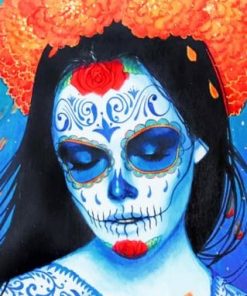 Aesthetic Sugar Skull Woman – Paint By Number