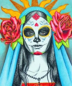 Sugar Skull Woman – Paint By Number