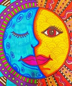 Sun And Moon - Paint By Number