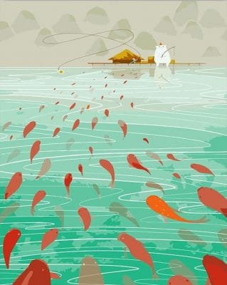 Troop Of Fish Paint by numbers