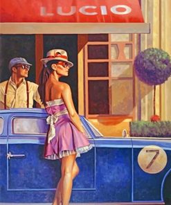 Vintage Aesthetic Couple - Paint By Numbers