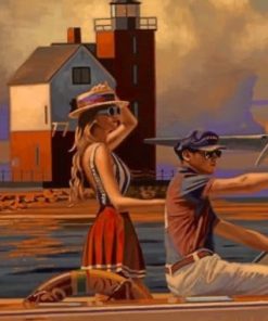 Vintage Couple Peregrine Heathcote - Paint By Numbers