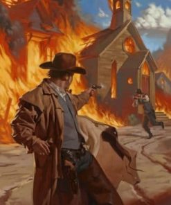 Wild West Gunfight - Paint By Numbers