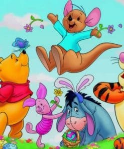 Winnie And His Friends - Cartoons Paint By Numbers