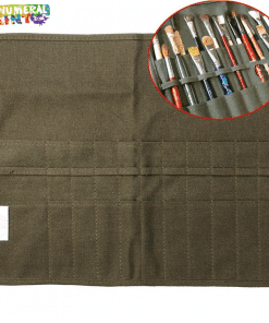 Roll Up Canvas Paint Brush Case For Artists