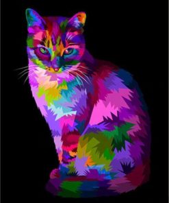 Colorful Cat - Paint By Numbers
