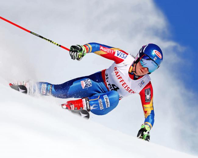 Alpine Mikeala Shiffrin Paint by numbers