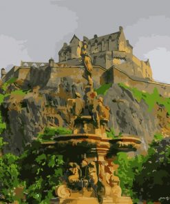 Edinburgh Castle Mountain - Paint By Numbers