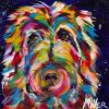 Colorful Airedale Terrier Paint by numbers