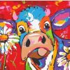 Cows And Flowers Paint by numbers