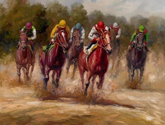 Horse Racing Paint by numbers