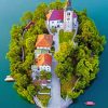 Lake Bled Slovenia paint by numbers