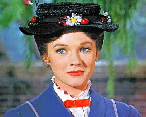 Mary Poppins Julie Andrews Paint by numbers