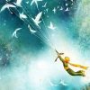 Little Prince Flying With Birds Paint by numbers
