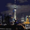Seoul Tower At Night Paint by numbers