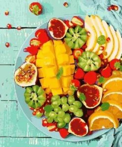 Fruits Plate - Paint By Number