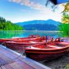 Slovenia Boats paint by numbers