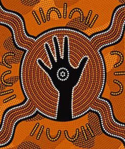 Aboriginal Art HandAboriginal Art Hand Paint by numbers