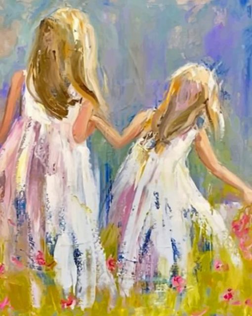 Abstract Sisters Paint by numbers
