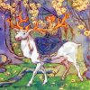 Aesthetic White Stag paint by numbers