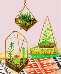 Aesthetic Succulents Paint by numbers
