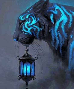 Aesthetic Tiger paint by numbers