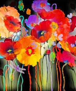 Artistic Poppies Paint by numbers