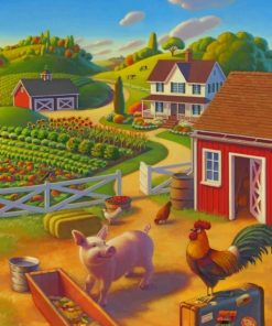 Beautiful Farm Paint by numbers