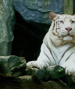 Big White Tiger - Paint By Numbers