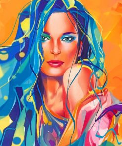 Colorful Woman paint by numbers