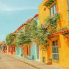 Colombia Houses paint by number