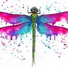Colorful Dragonfly Paint by numbers