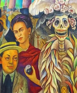 Diego Rivera And Frida Kahlo Paint by numbers