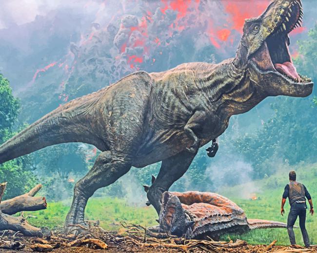 Dinosaur In Jurassic Park Paint by numbers