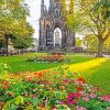 Princes Street Gardens paint by numbers