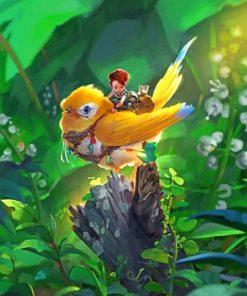 Fairy And Bird Paint by numbers