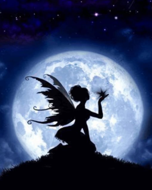 Fairy Silhouette Paint by numbers