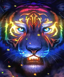 Galaxy Tiger Paint by number