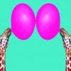 Giraffes With Bubblegum Paint by numbers